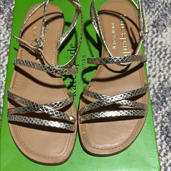 Kate Spade Pale Gold Sandals - Picture 7 of 8